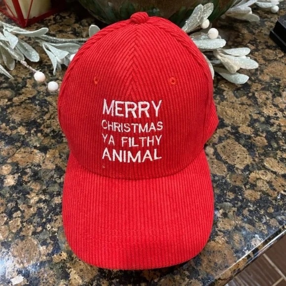 Red Holiday Cap - Picture 1 of 3